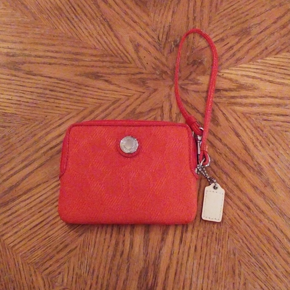 Coach mini wallet wristlet